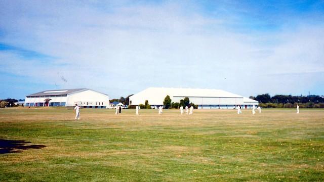 Cricket Match at Springvale Park, Wanganui, New Zealand