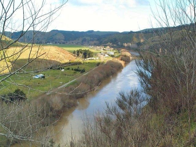 The river up stream from Wanganui